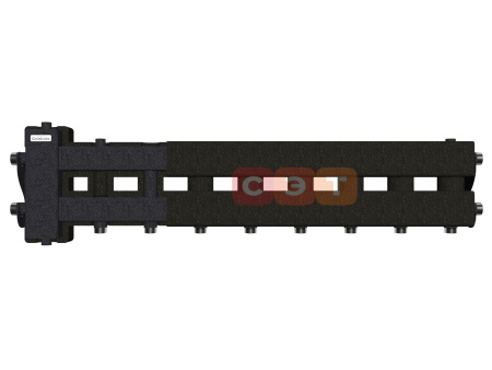 Балансировочный коллектор BM-60-5D (котёл G 1″, 4+1 контура G 1″, цвет ″ЧЕРНЫЙ″)